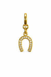 CZ Horseshoe Charm
