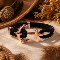 Rope Achor Bracelet in Rose Gold