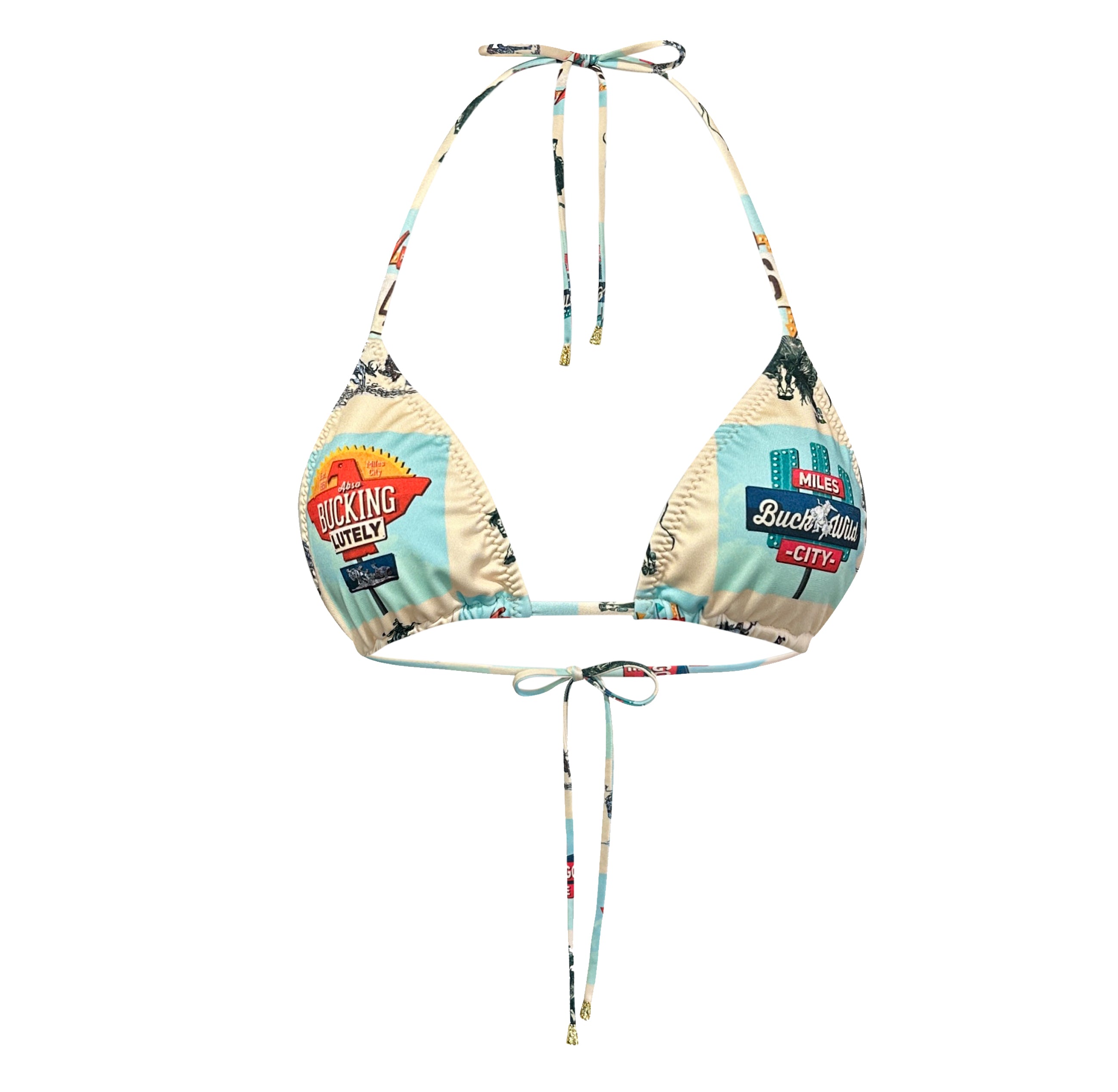 【naha】sisandi TRIANGLE、CLASSIC btmset Ornate Triangle Bikini Top & Standard Bottoms Set