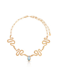 Mother of Pearl Serpentina Snake Choker