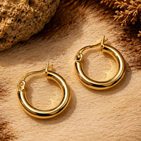 NSA Classic Hoop Earring in Gold