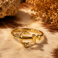 Anchored Soul Ring in Gold