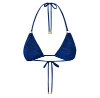 Triangle Top with Gold Rings in Sapphire Glitz (other colors available)