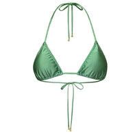 Basic Beach Triangle Top in Shiny Leprechaun