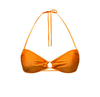 Tiny Ring Center Top in Shiny Tangerine