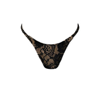 Camila Bottom in Black Lace/Nude