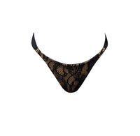 Vu Rose Seamless Bottom Black Lace/Nude