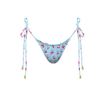 NSA Classic Tie Side Thong Bottom in Blue Watercolor Cherries (Other colors and styles available)