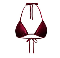 Triangle Top in Cranberry Velvet (Other colors available)