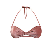 Ayla Sliding Bandeau Top in Mauve Velvet