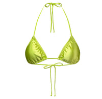 Triangle Top in Satin Neon Lime (other colors available)