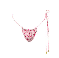 Abbie One Tie Bottom in Pink Watercolor Cherries (other colors available)