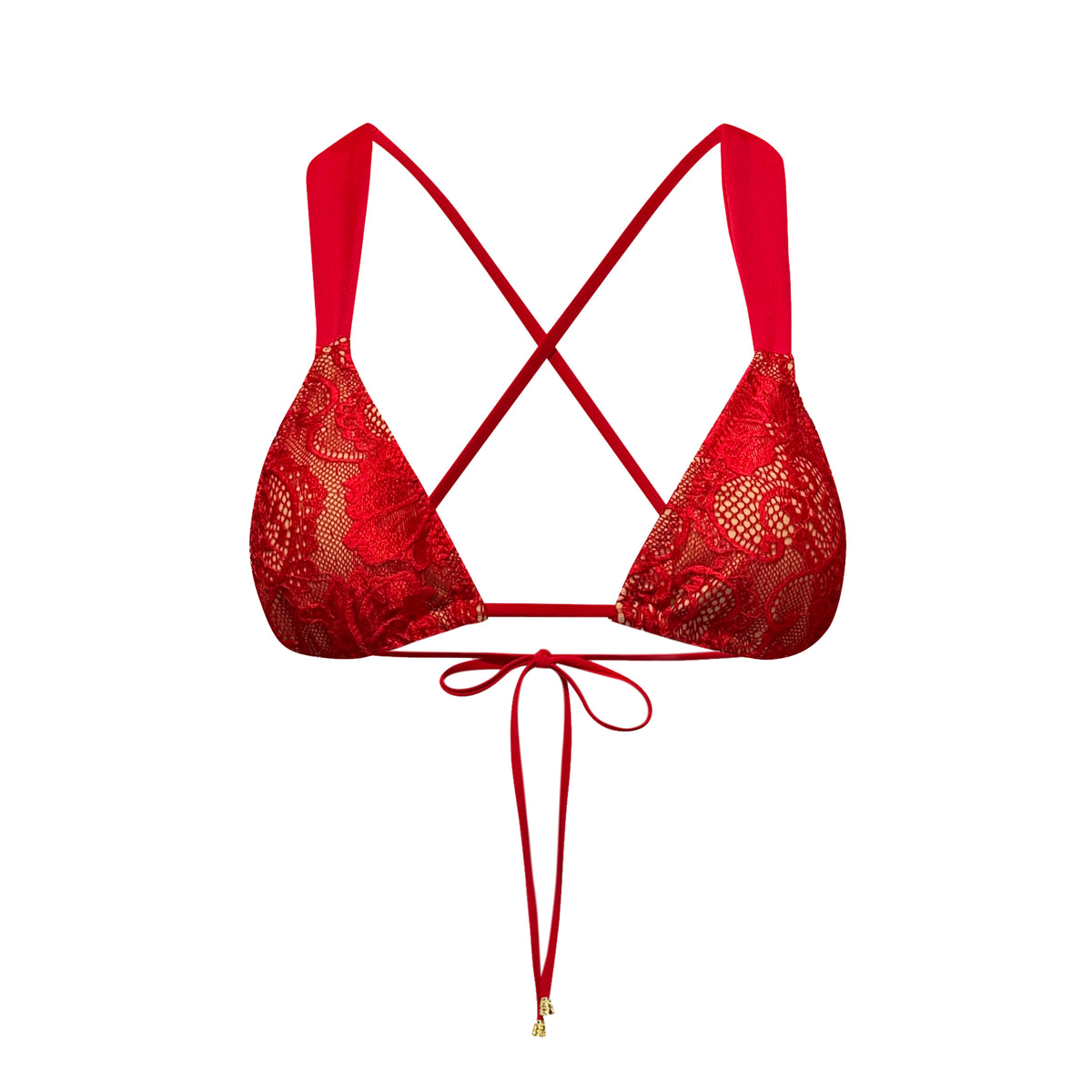 Juliette Top in Red Lace/Nude (Other Colors Available) – NSA Swim