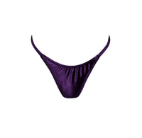 Brazilian Bottom in Satin Dark Eggplant (other colors available)