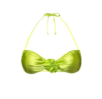 Rosette Ayla Sliding Bandeau Top in Satin Neon Lime (other colors available)
