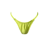 NSA Classic Thong in Satin Neon Lime (Other colors and styles available)