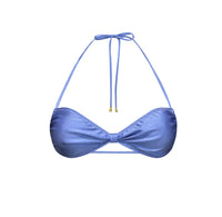 Basic Beach Ayla Sliding Bandeau Top in Shiny Periwinkle