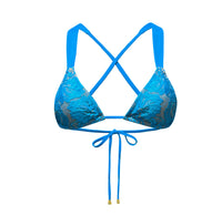 Juliette Top in Turquoise Lace/Nude