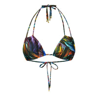 Double String Top in Vibrant Feathers